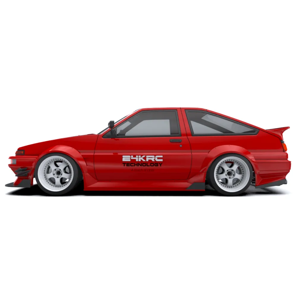 24KRC Toyota AE86 Trueno J-Run Wide Body Kit