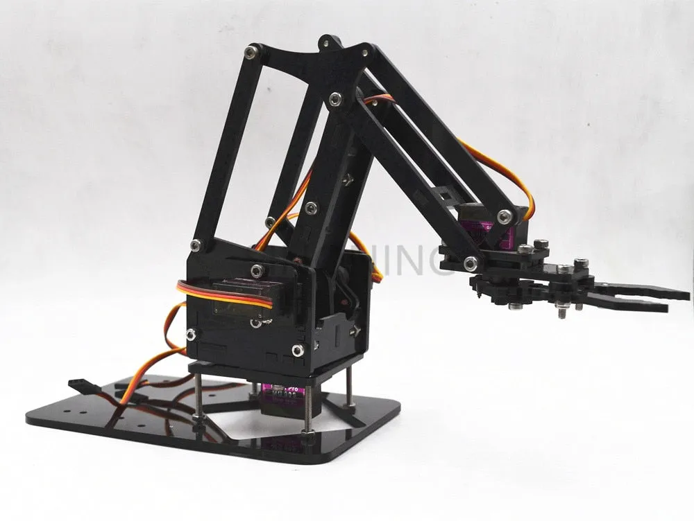 Acrylic Mechanics Handle Robot 4 DOF arm arduino Created Learning Kit