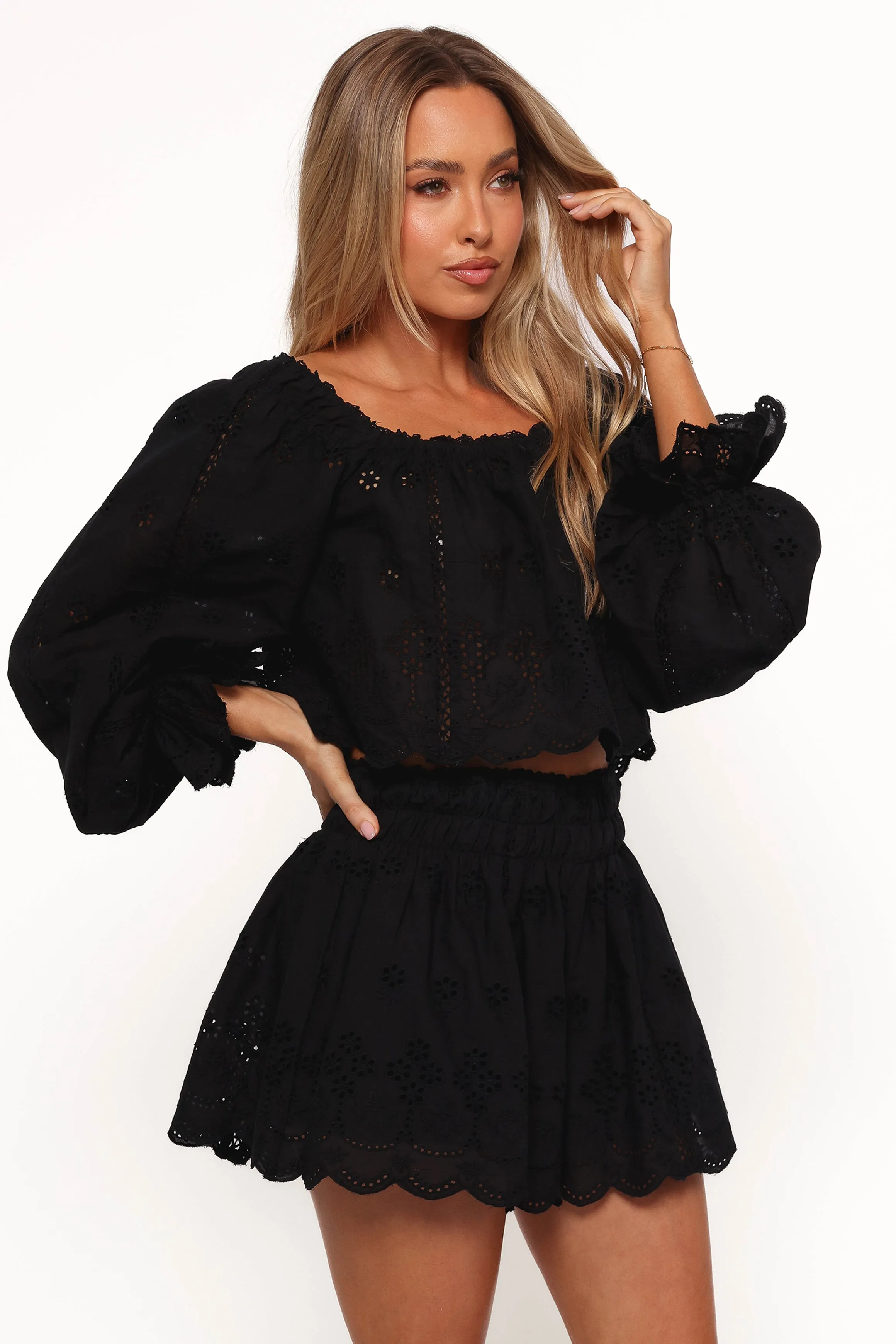 Alessia Two Piece Set - Black