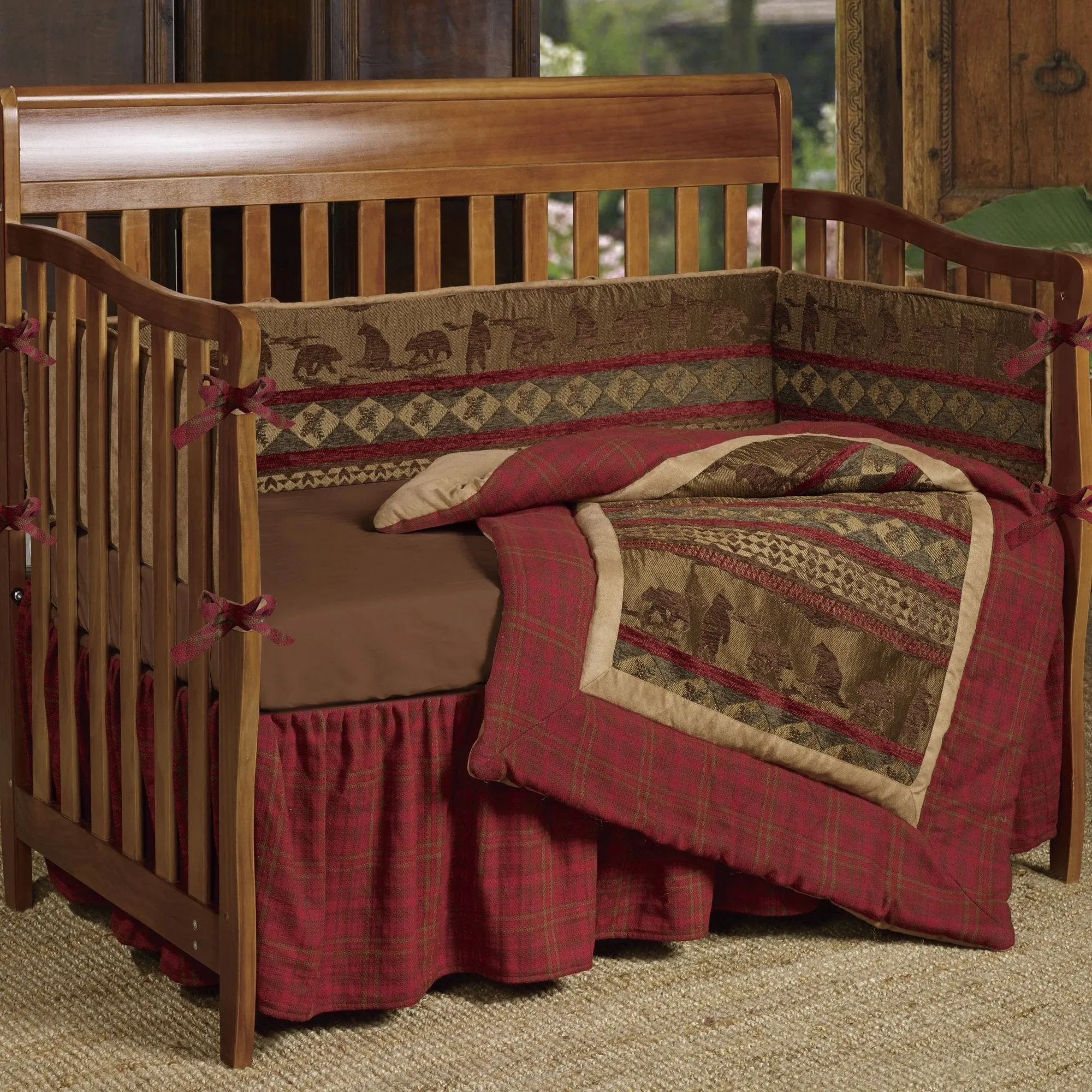 Baby Cascade Lodge 7 Pc Crib Bedding Set