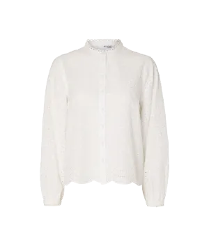 Broderie Anglaise Shirt - White