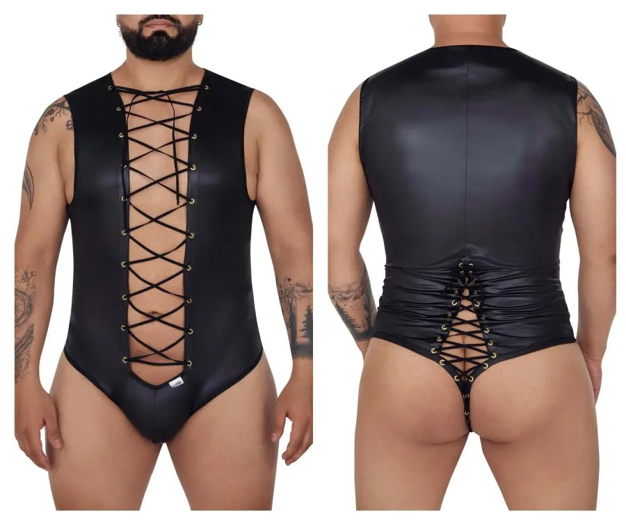 CandyMan 99694X Wrestling Bodysuit Color Black