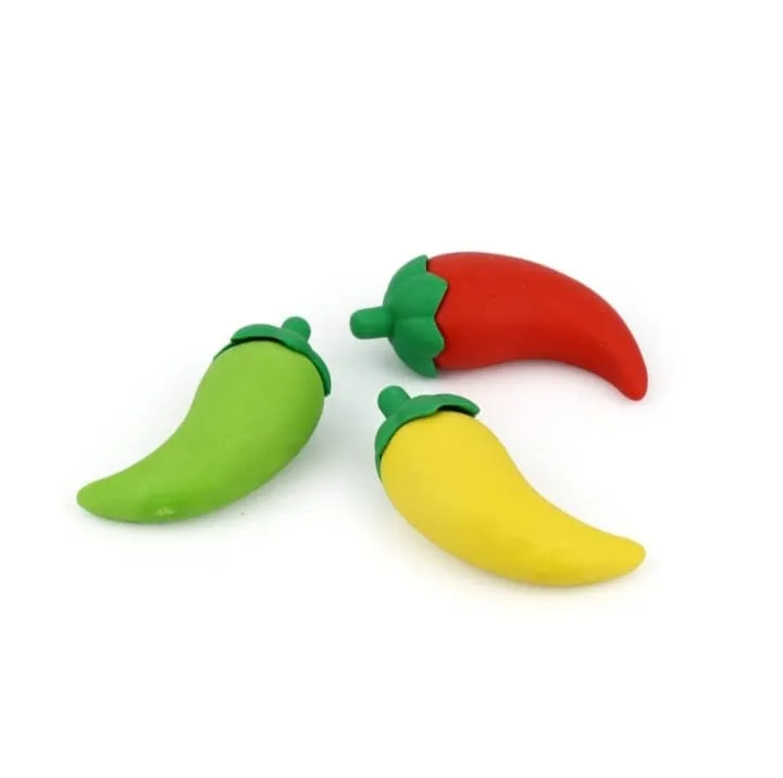 Chili Style 3pcs Eraser Set