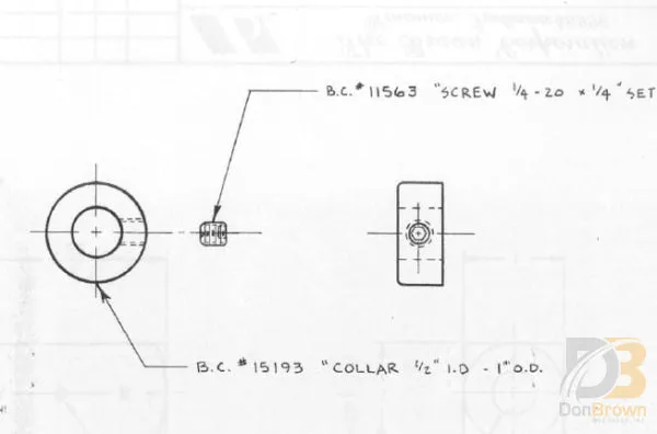 COLLAR-1/2"I.D. W-1/4" SET S.   12234A