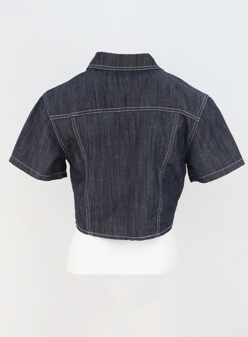 Cropped Denim Shirt CU312