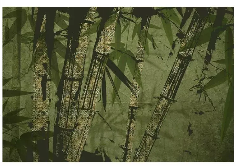 Custom Wallpaper Vintage Bamboo Forest Wall Mural (㎡)