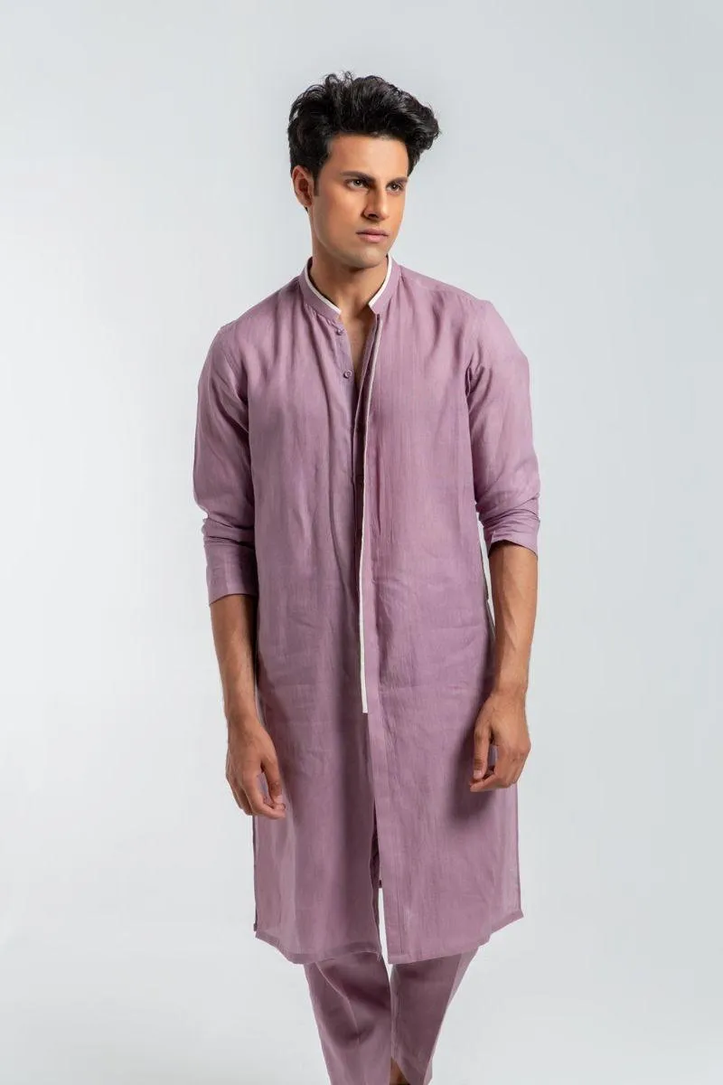 Deepak & Fahad - BAL-M006 - Lavender - Woven Cotton - 2 Piece