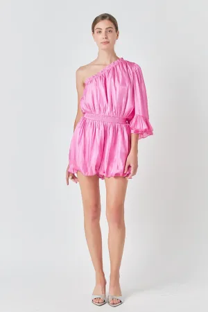 Endless Rose - One Shoulder Shiny Romper