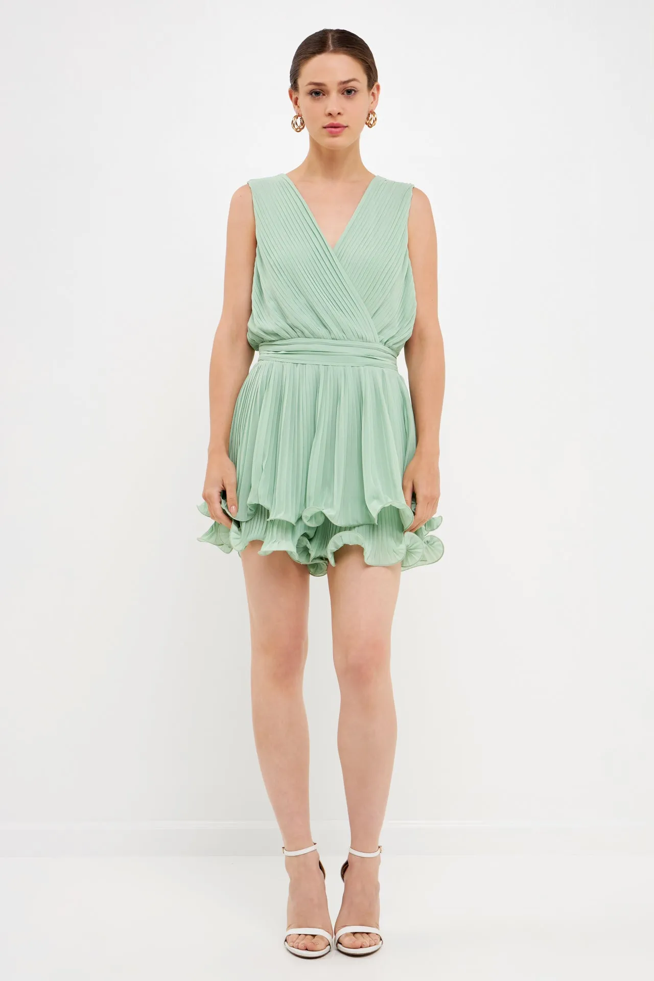 Endless Rose - Pleated Romper