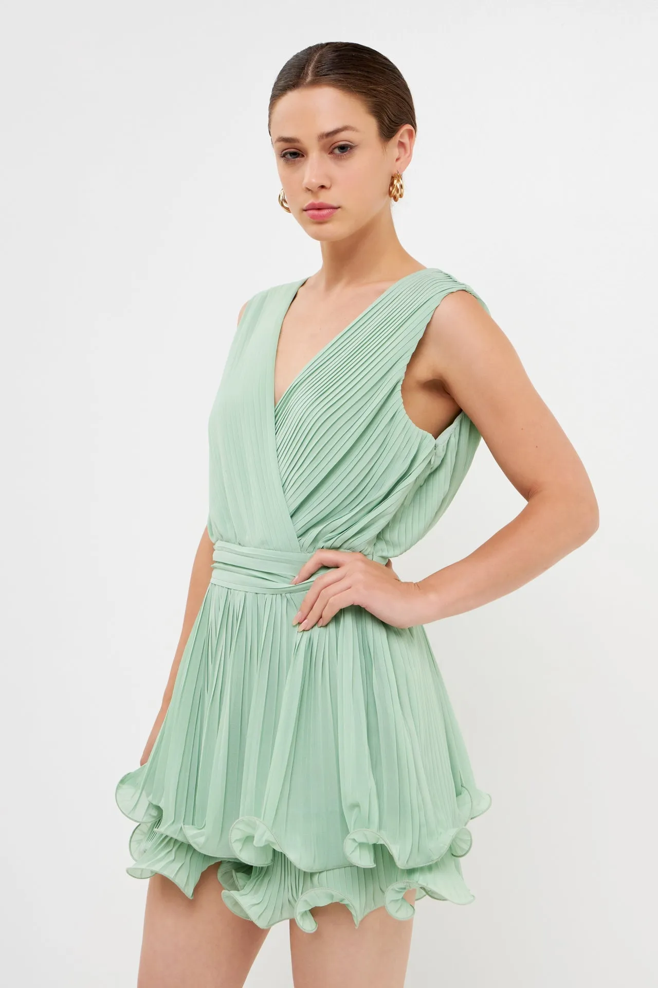 Endless Rose - Pleated Romper