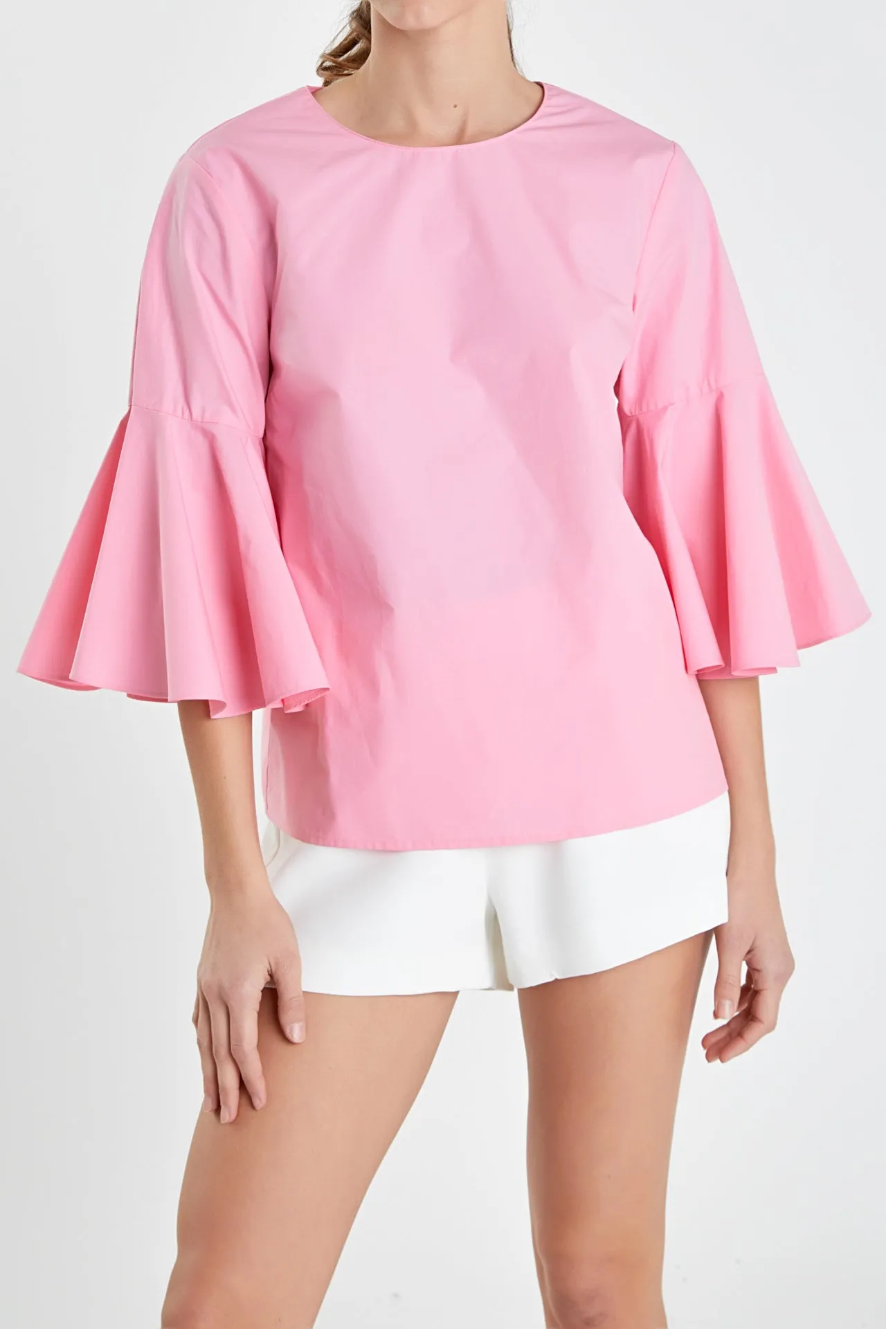 English Factory - Ruffled Cotton Blend Top