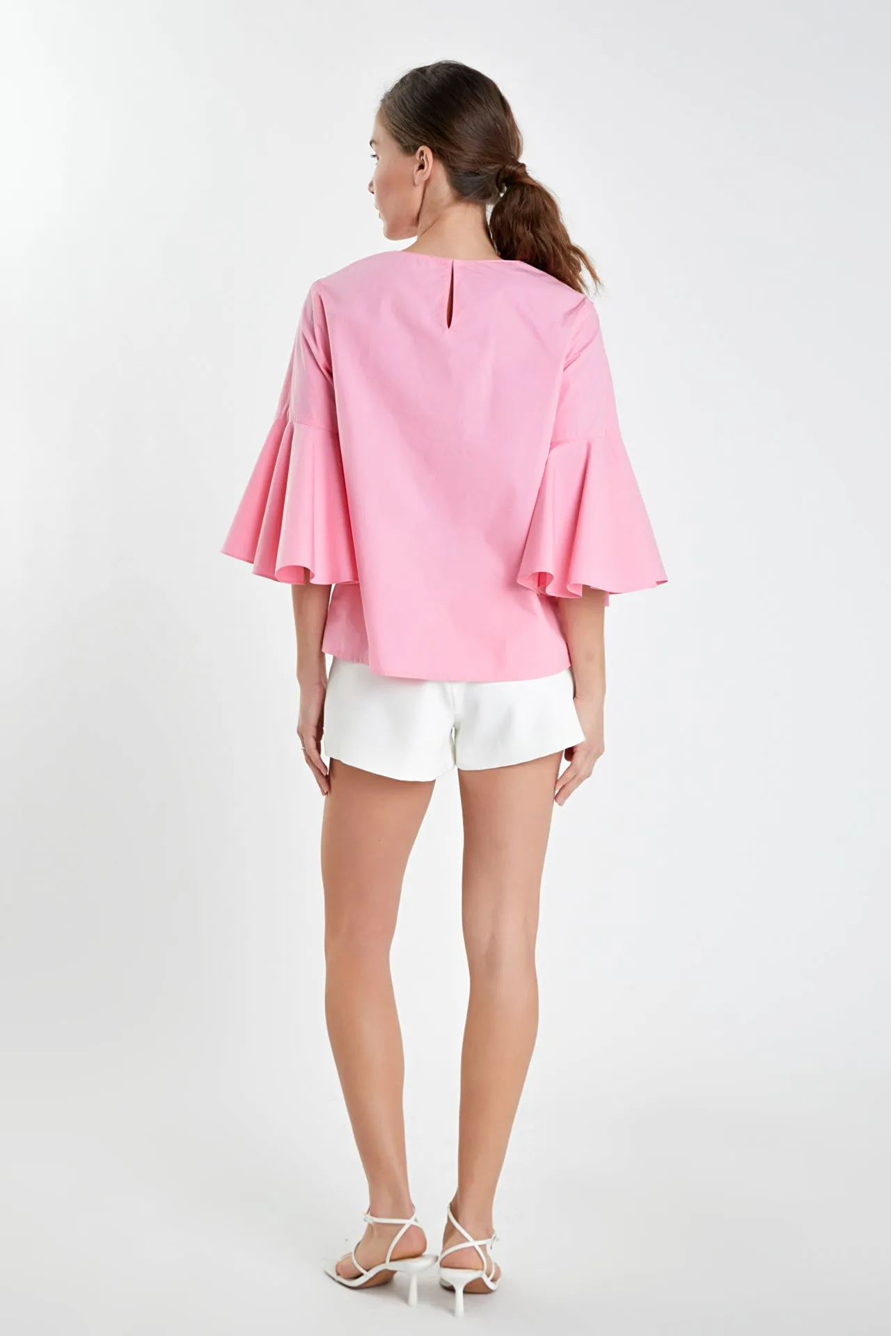 English Factory - Ruffled Cotton Blend Top