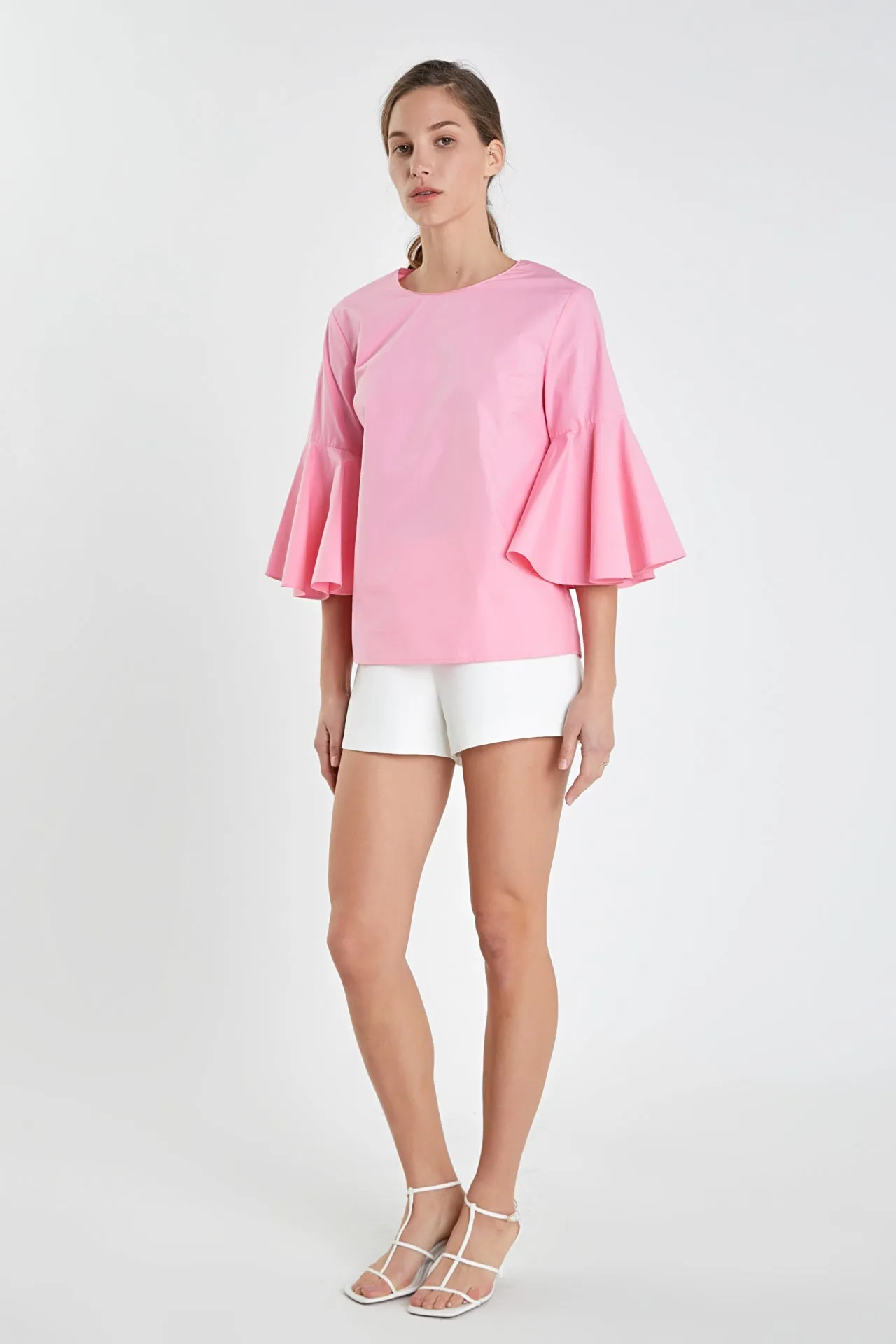 English Factory - Ruffled Cotton Blend Top