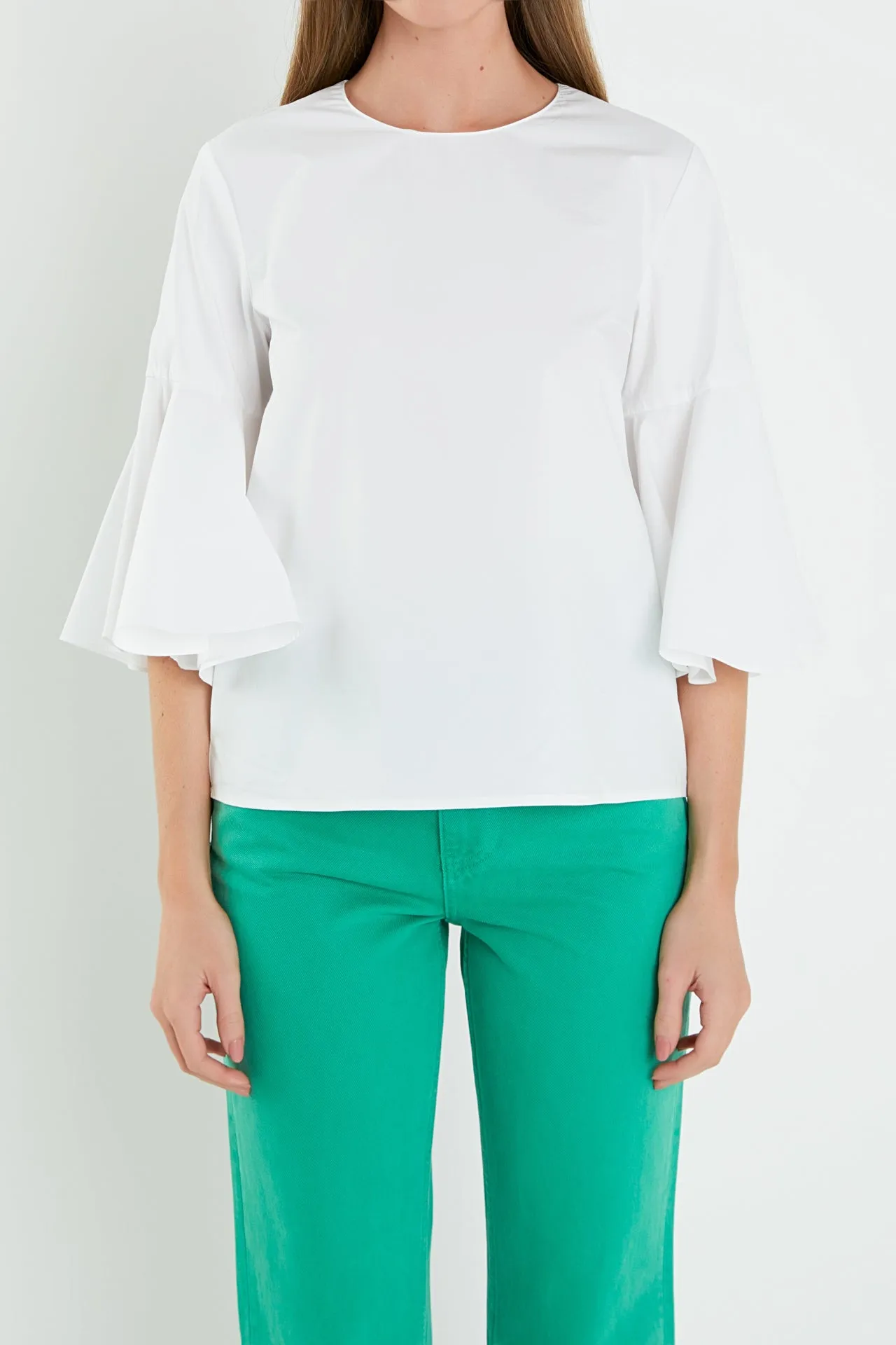 English Factory - Ruffled Cotton Blend Top