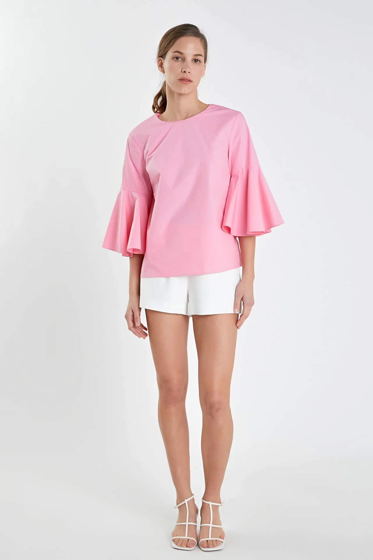 English Factory - Ruffled Cotton Blend Top