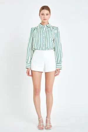 English Factory - Stripe Shirt in Green