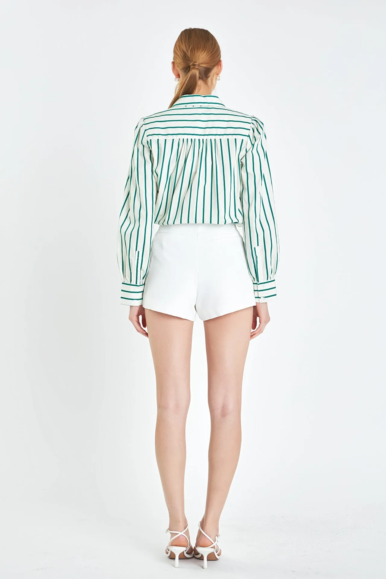 English Factory - Stripe Shirt in Green