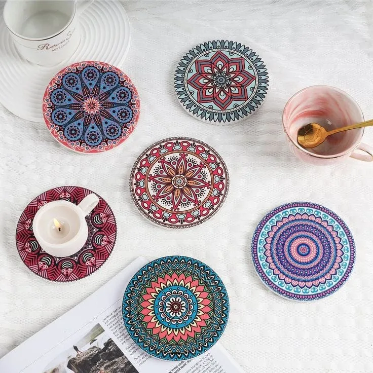 Ethnic Style Coaster Set (6pcs)