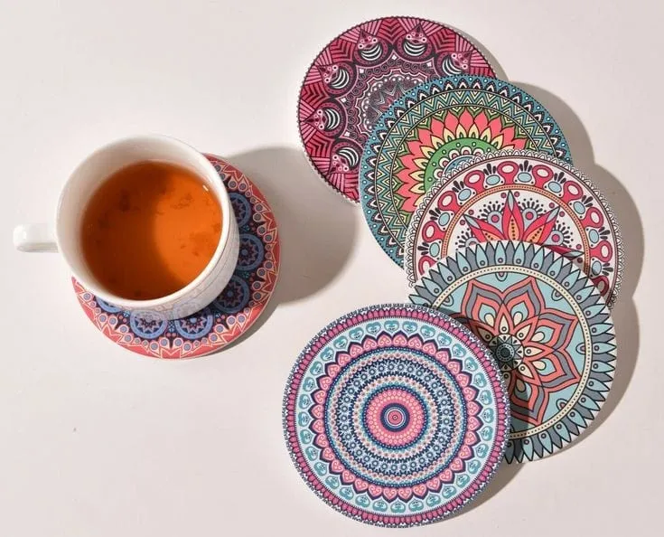 Ethnic Style Coaster Set (6pcs)