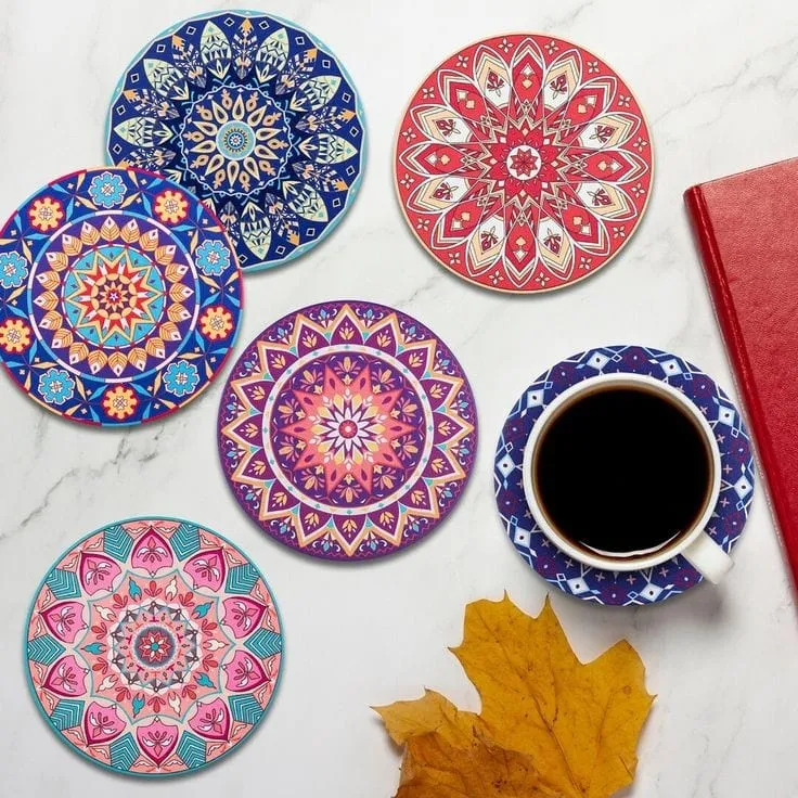 Ethnic Style Coaster Set (6pcs)