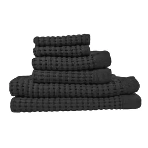 Faded Black Towel Set, Modern Style