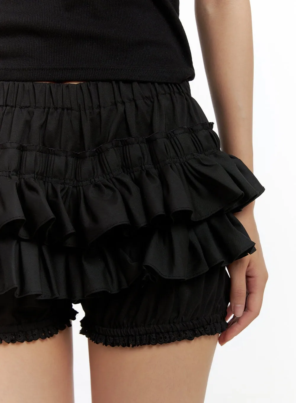 Frill Lace Mini Skorts CU404