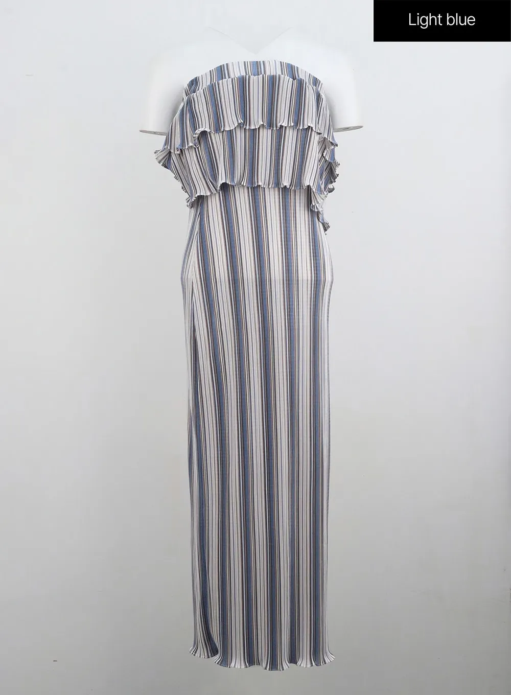 Frill Stripe Maxi Dress IL326