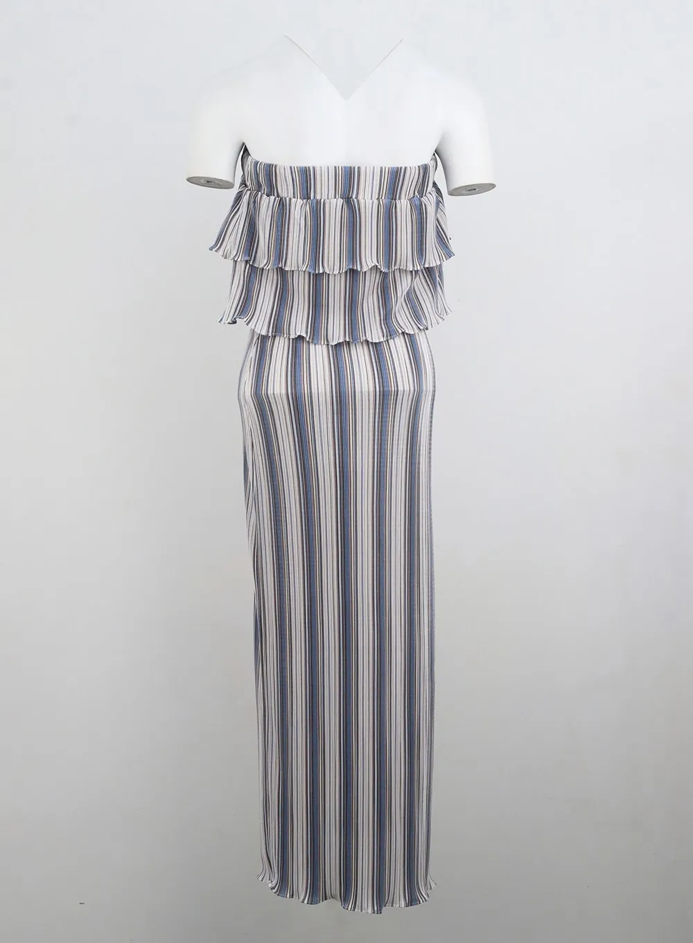 Frill Stripe Maxi Dress IL326