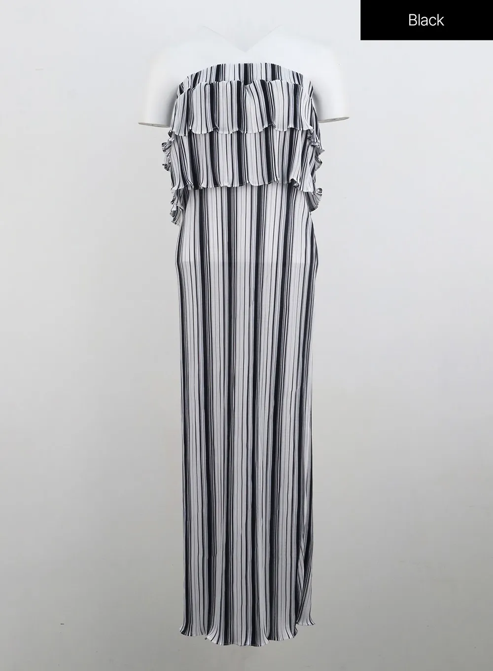 Frill Stripe Maxi Dress IL326