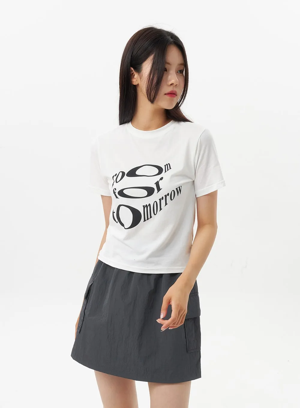 Graphic Cotton Tee OU328