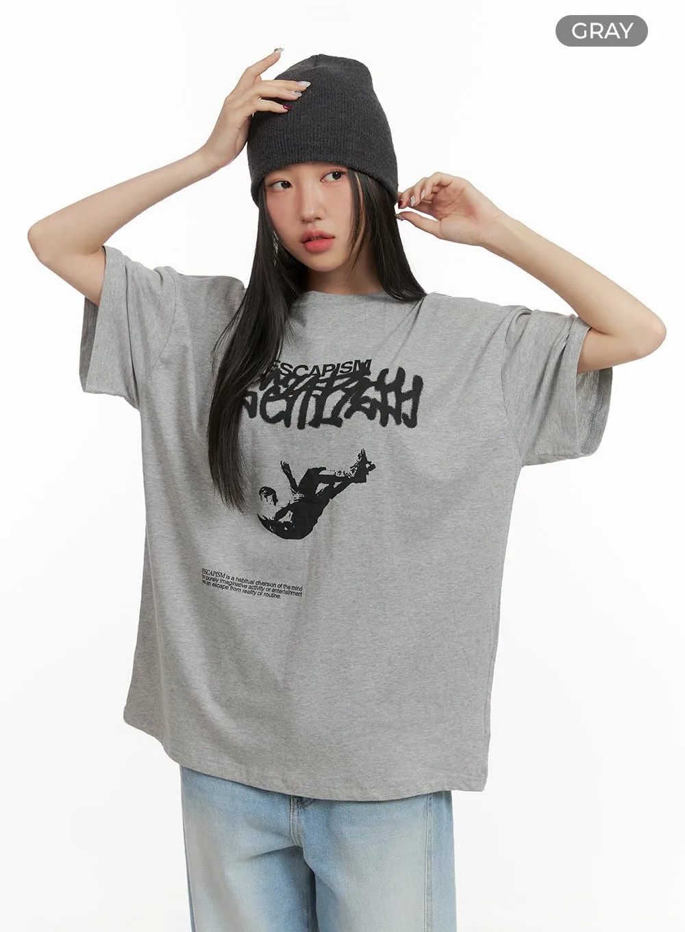 Graphic Oversized T-Shirt CY423