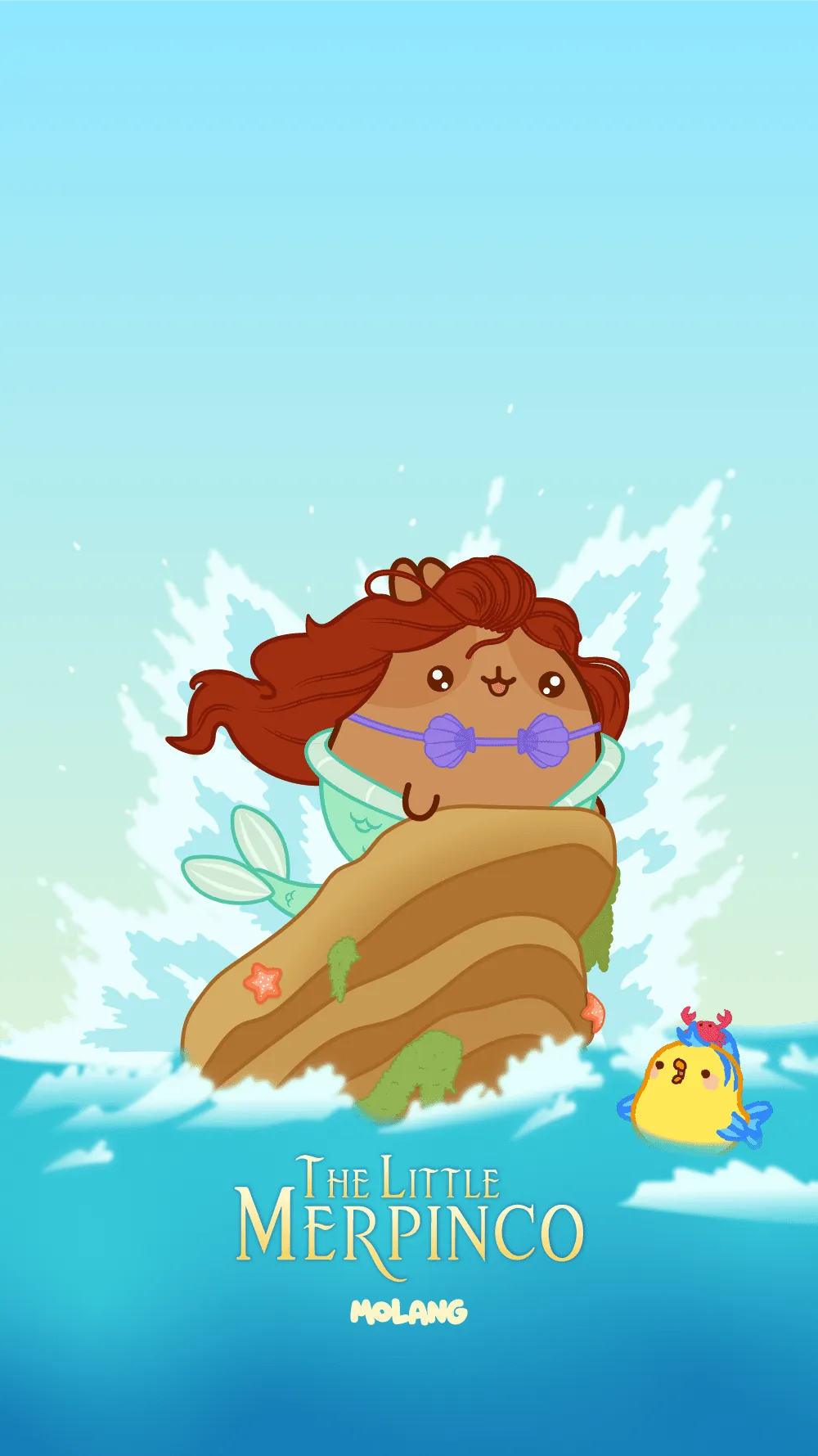 Little Mermaid Wallpaper of Molang