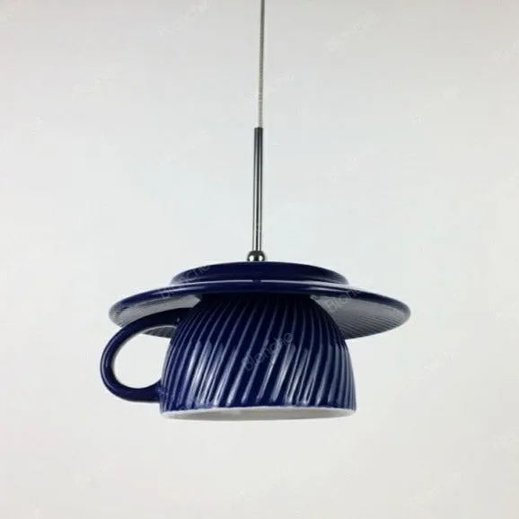 Modern Ceramic Pendant Lights Mini Teapot Hanging Lamp