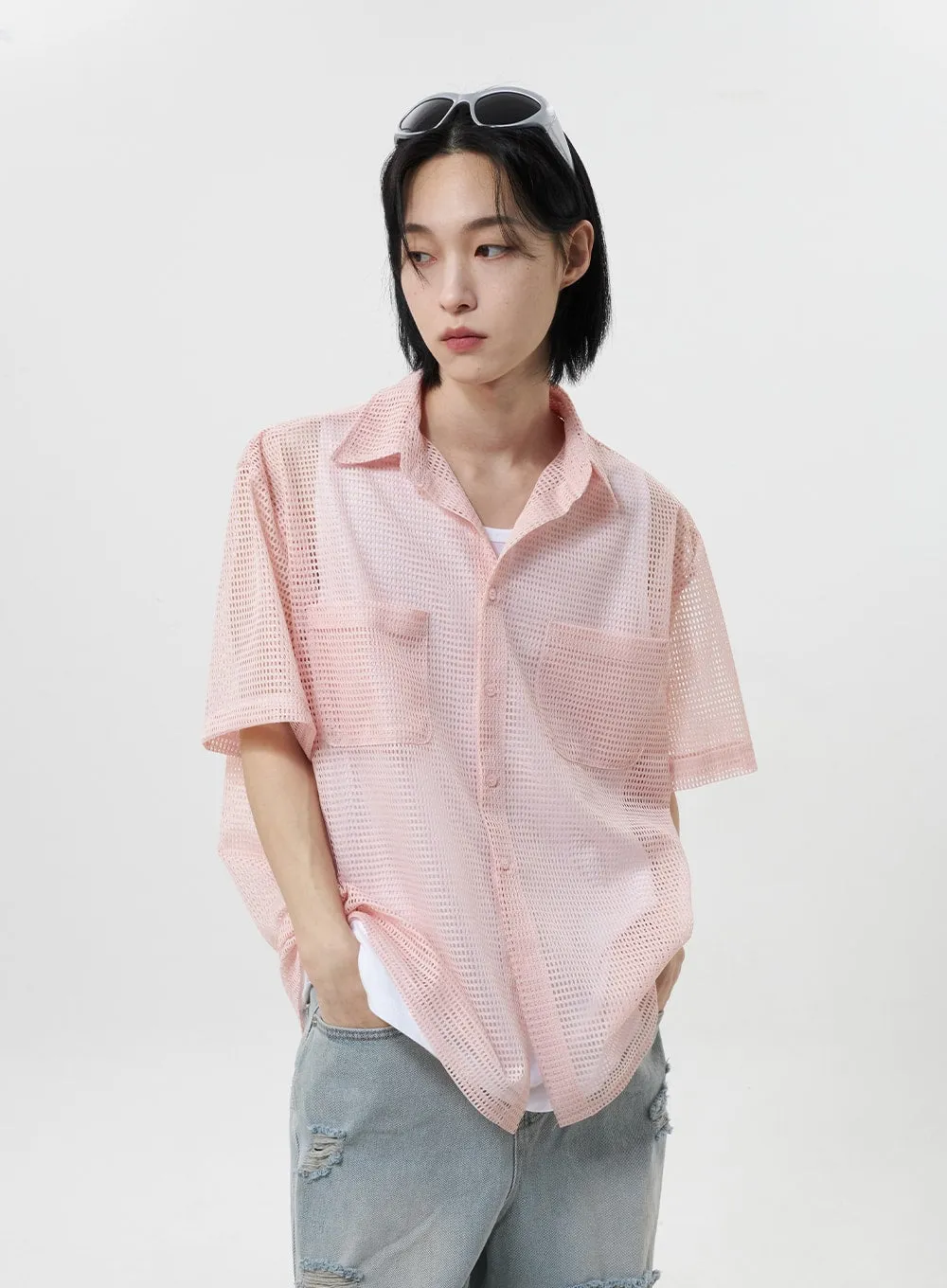 Open Stitch Shirt Unisex CY319