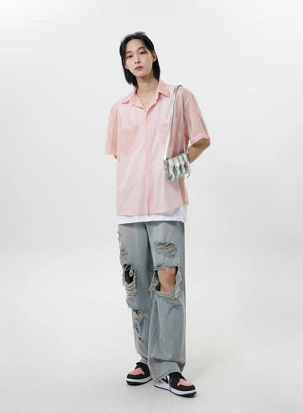 Open Stitch Shirt Unisex CY319