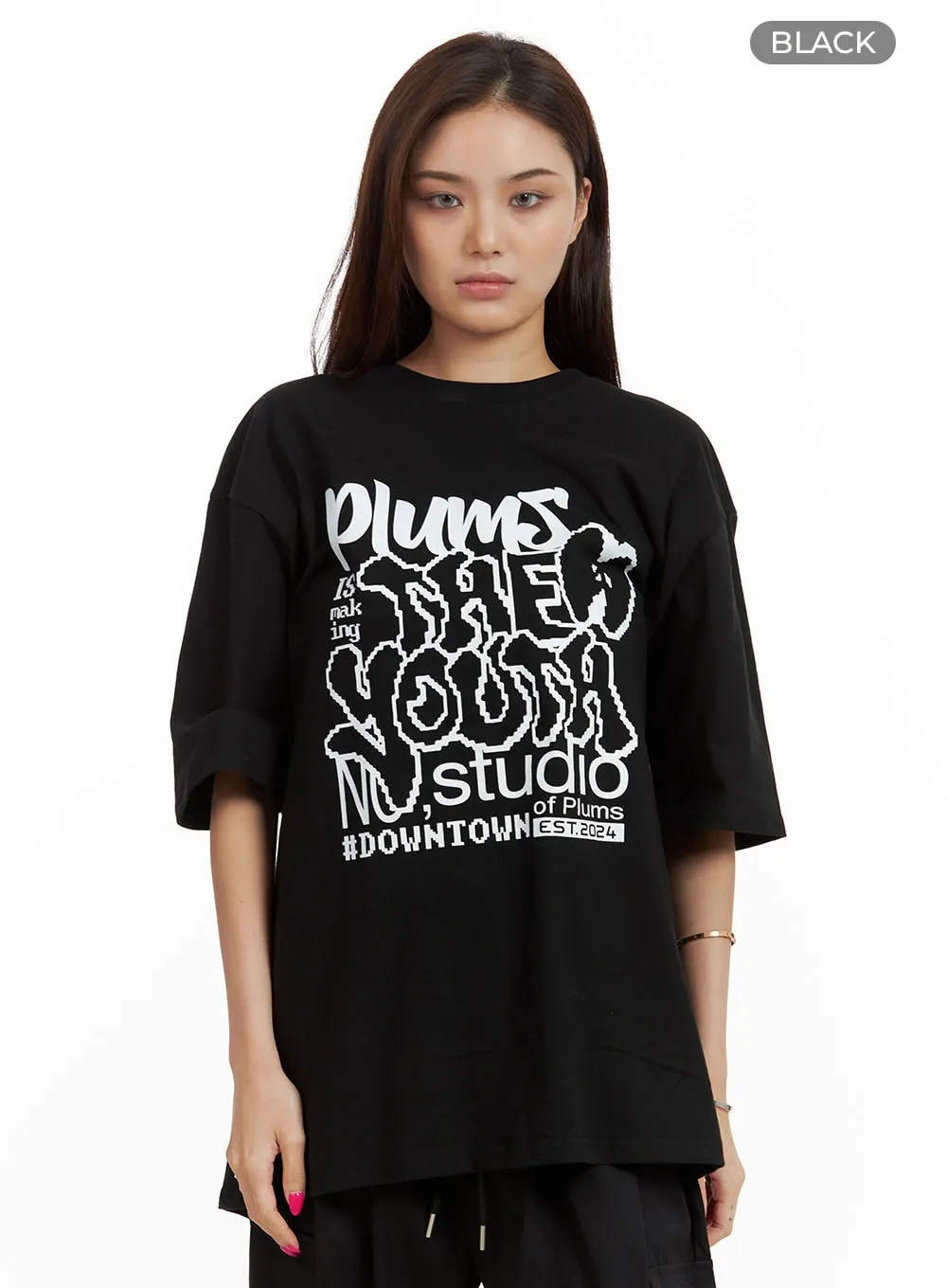 Oversized Graphic Tee CU417