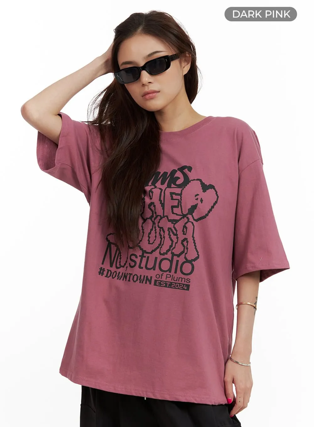 Oversized Graphic Tee CU417