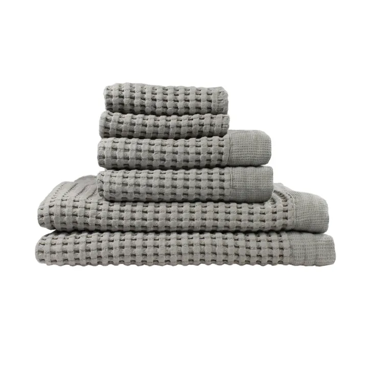 Pewter Towel Set in Gift Bag, Modern Style