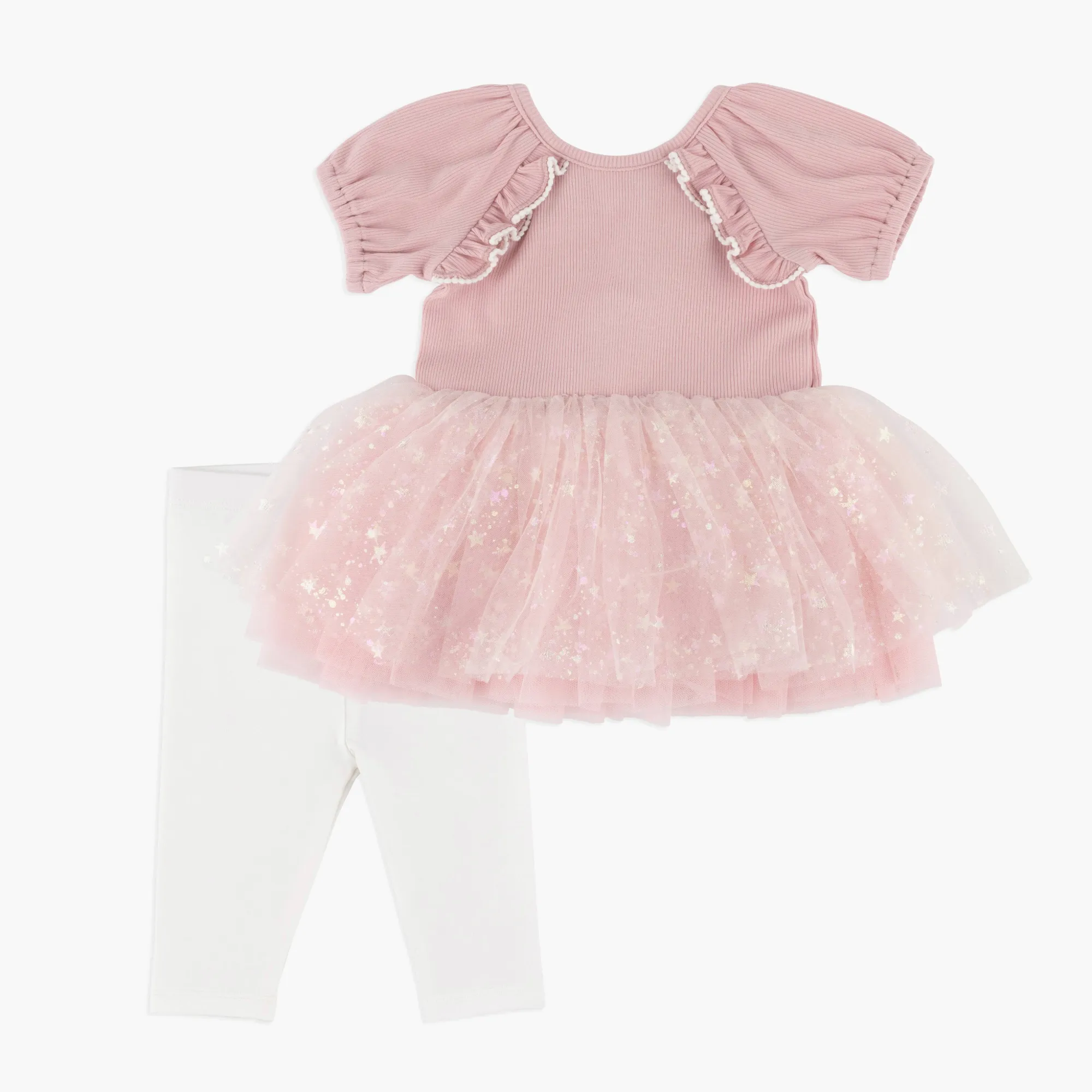 Pink Tutu Top & Legging Set