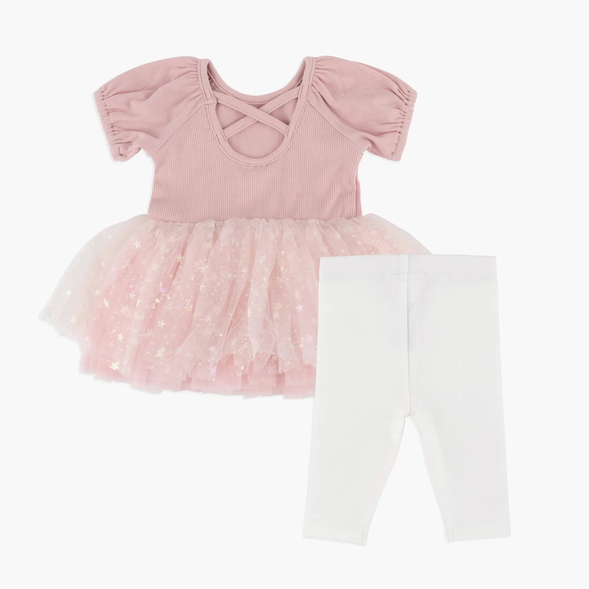 Pink Tutu Top & Legging Set