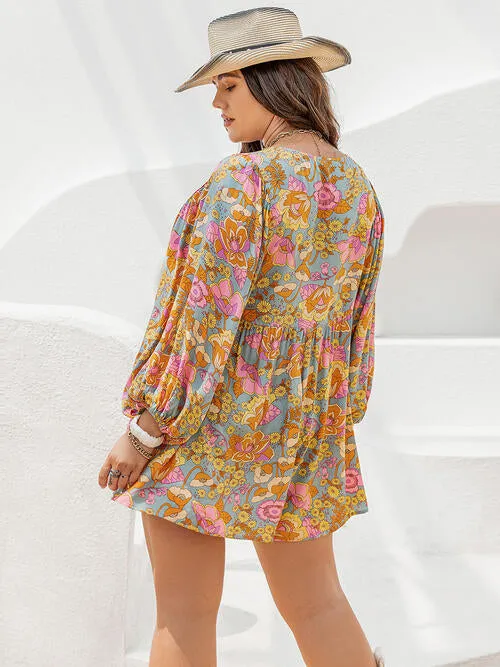 Plus Size Floral Boho Beachy Romper