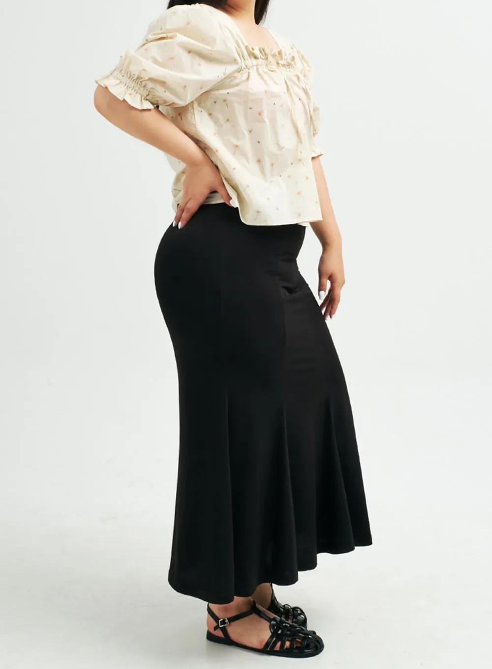 Plus Tight Mermaid Fit Maxi Skirt IY24