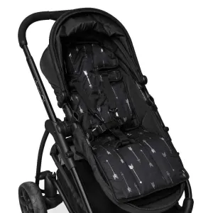 Pram Liner - Black Silver Arrows/Spots