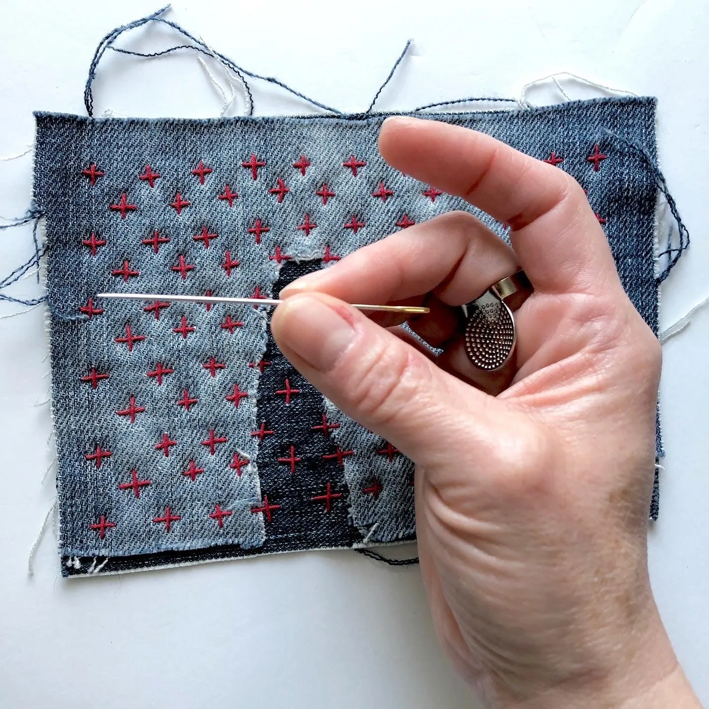 Sashiko Style Visible Mending Supply Kit