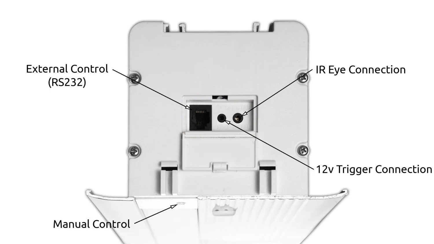 SIE-169135 Silver Ticket 135" Diagonal 16:9 HDTV In-Ceiling Electric Projector Screen White Material