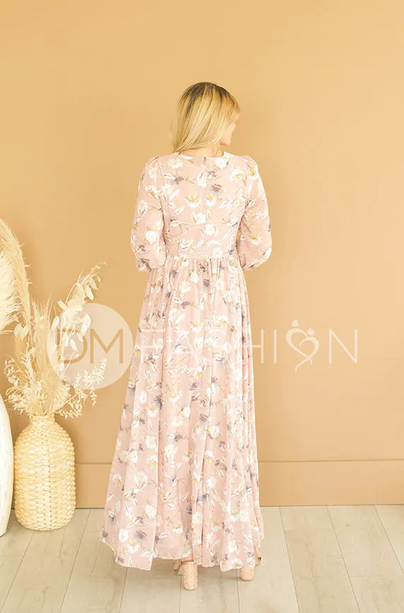 Skye Dusty Rose Floral Maxi - DM Exclusive- FINAL FEW - FINAL SALE