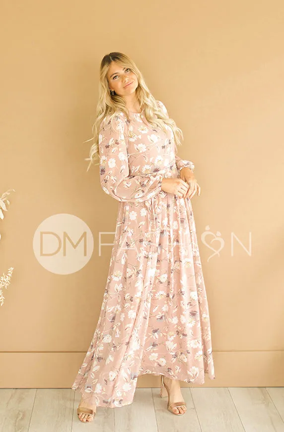 Skye Dusty Rose Floral Maxi - DM Exclusive- FINAL FEW - FINAL SALE