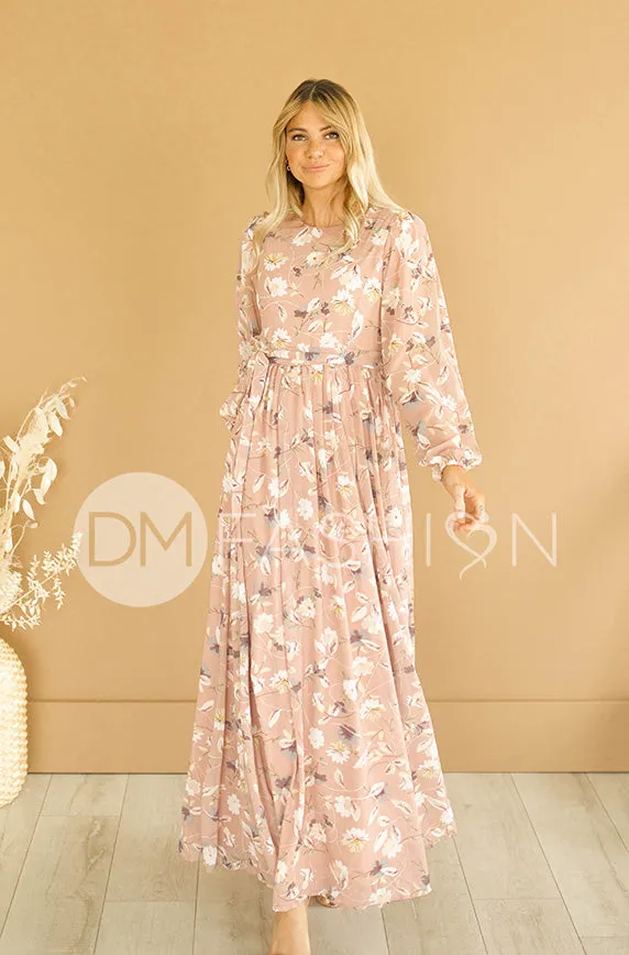 Skye Dusty Rose Floral Maxi - DM Exclusive- FINAL FEW - FINAL SALE