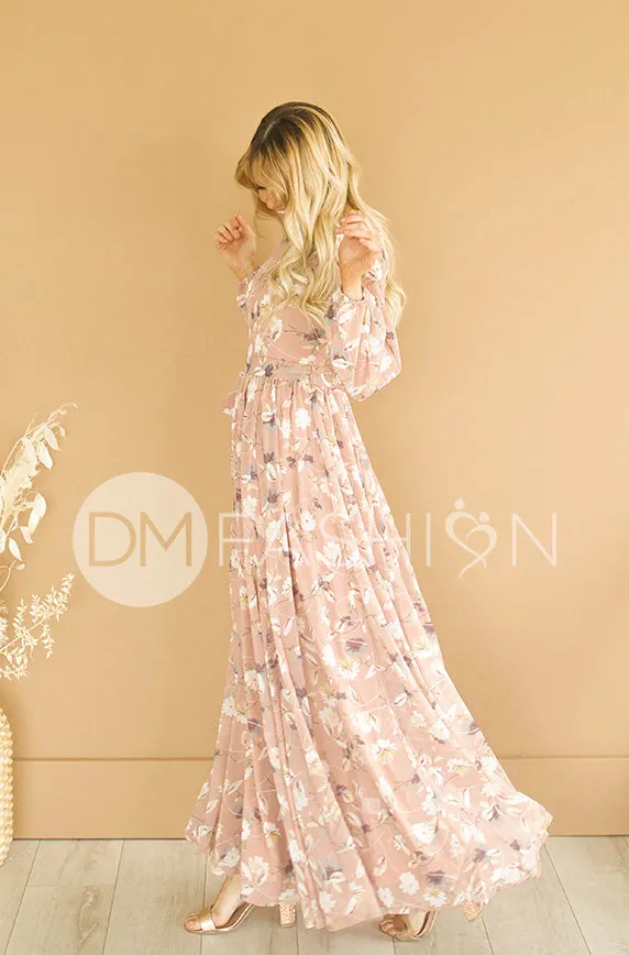 Skye Dusty Rose Floral Maxi - DM Exclusive- FINAL FEW - FINAL SALE