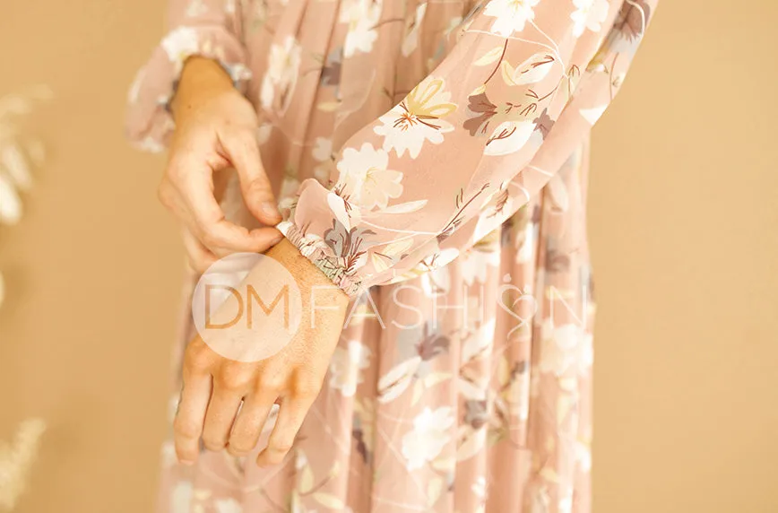 Skye Dusty Rose Floral Maxi - DM Exclusive- FINAL FEW - FINAL SALE